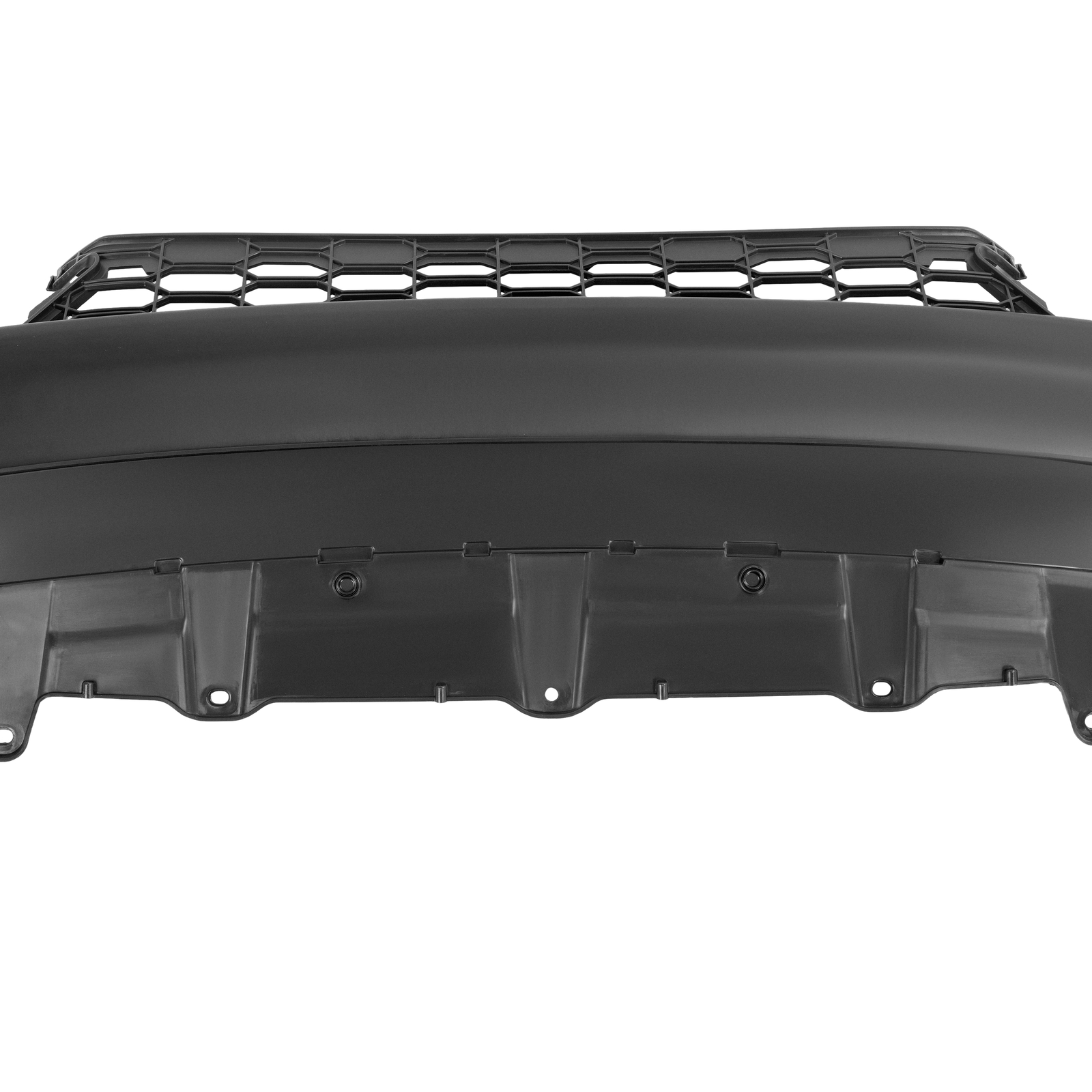 Front Bumper Grille Textured Black Plastic For 2017-2019 Honda Civic Hatchback