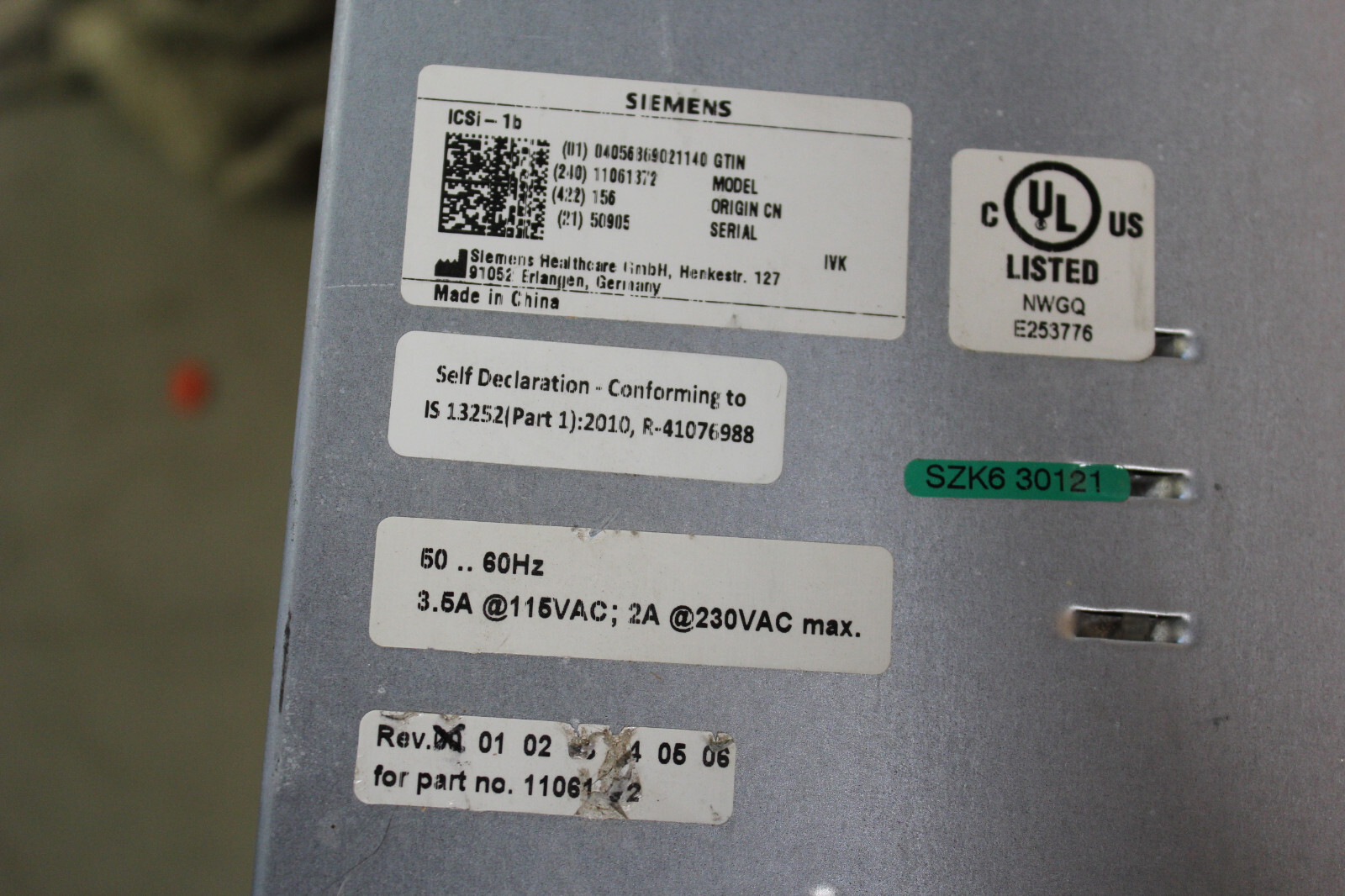 SIEMENS MEDICAL SOLUTIONS CONTROLLER ICSi-1b