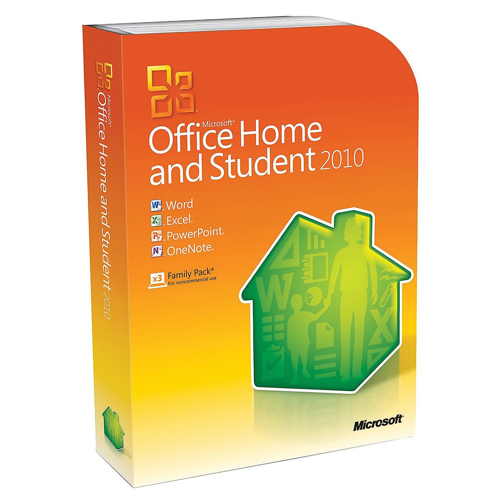 Microsoft Office Home and Student 2010 Full DVD-ROM Word Excel Powerpoint