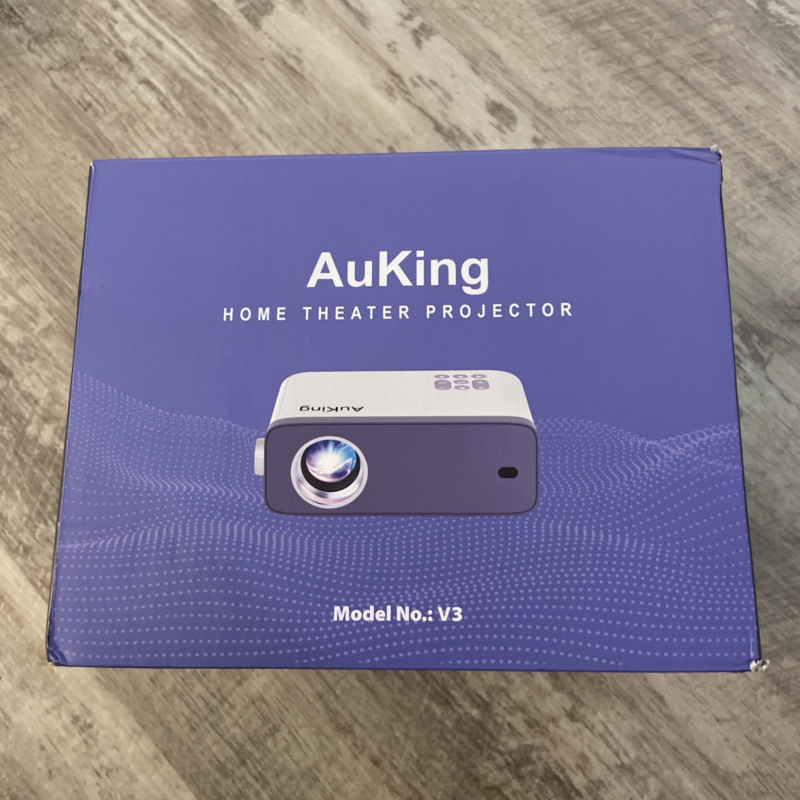 Brand New - AuKing 1080P Full HD Supported Mini Video Projector