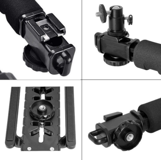 U/C Shaped Holder DV Grip Video Handheld Stabilizer for DSLR Camera Phone Light
