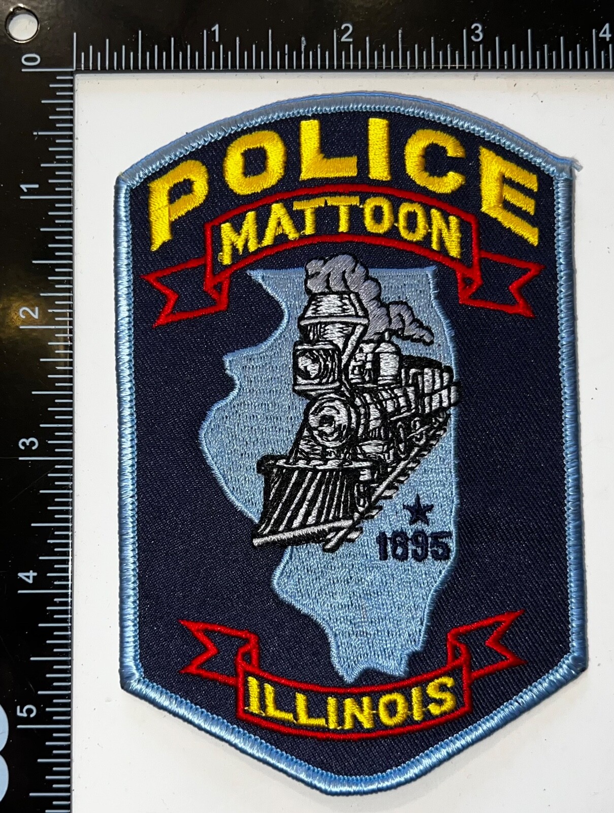 VINTAGE OBSOLETE Mattoon Illinois IL Police Patch