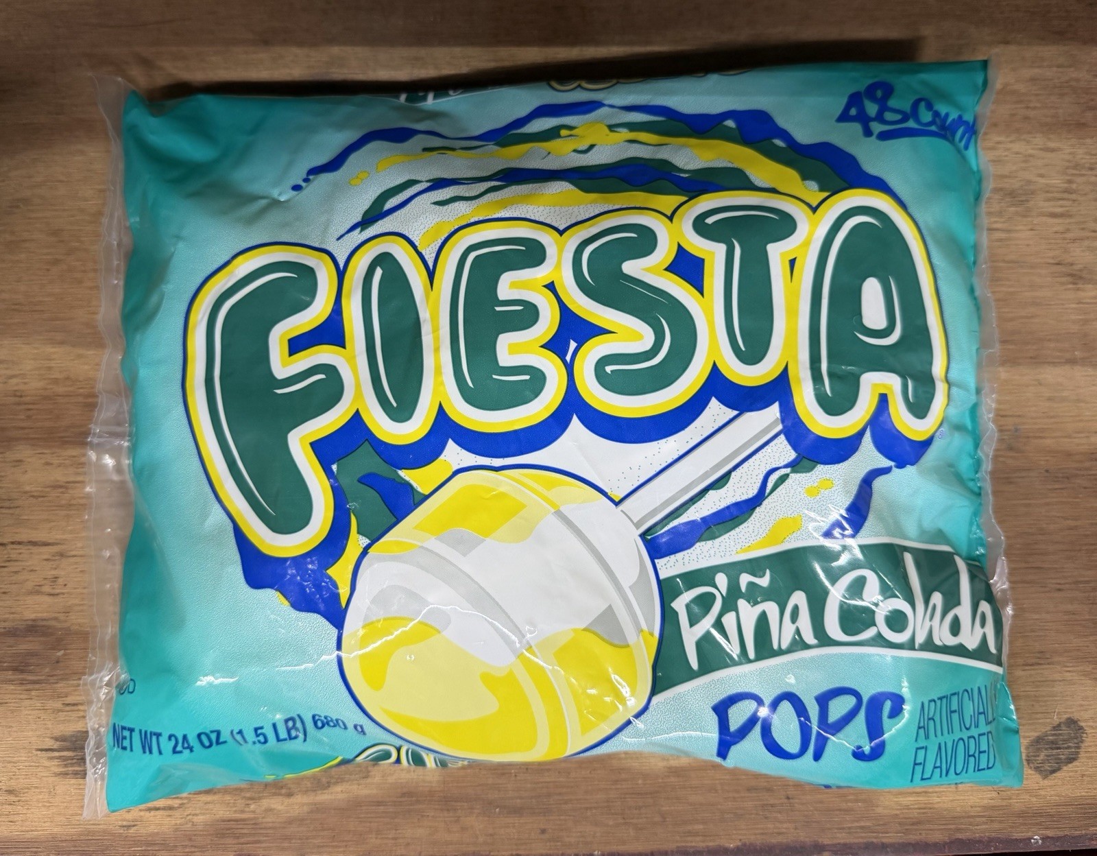 Charms Fiesta Piña Colada Lollipops Party Favors - BAG OF 48 Count
