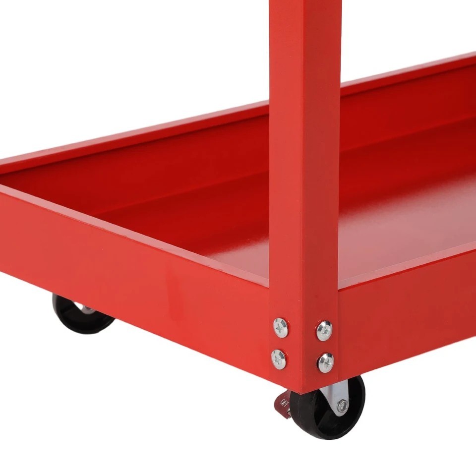 MULTIPURPOSE WORKSHOP TOOL TROLLEY TOOL HOLDER 3 SHELVES WITH WHEELS