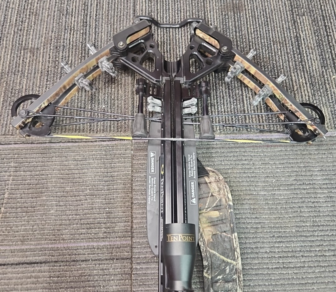 TenPoint Stealth SS Crossbow with Scope, Quiver, 7 Arrows, Soft & Hard Cases