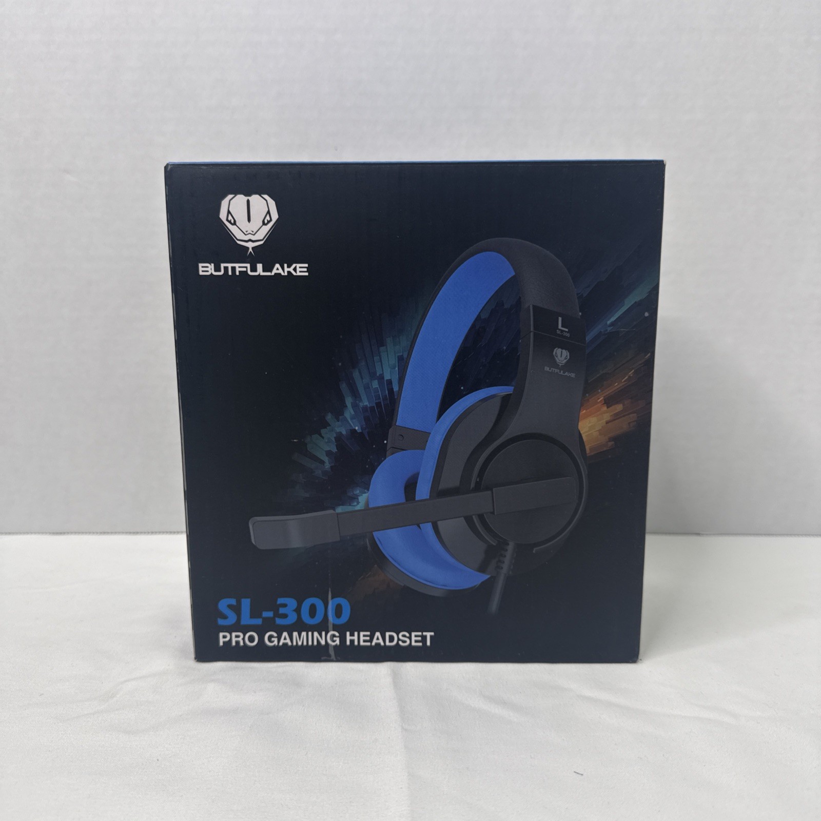 Butfulake SL300 Pro-Gaming Headset, Blue, Wired Headset, Tested