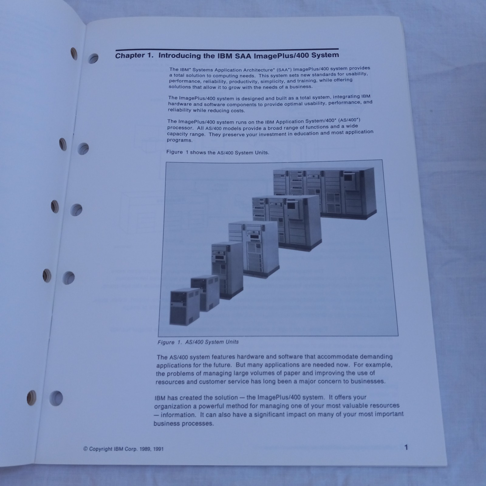 1991 2nd Ed IBM SAA ImagePlus GENERAL INFO MANUAL AS/400 Guide 64pg