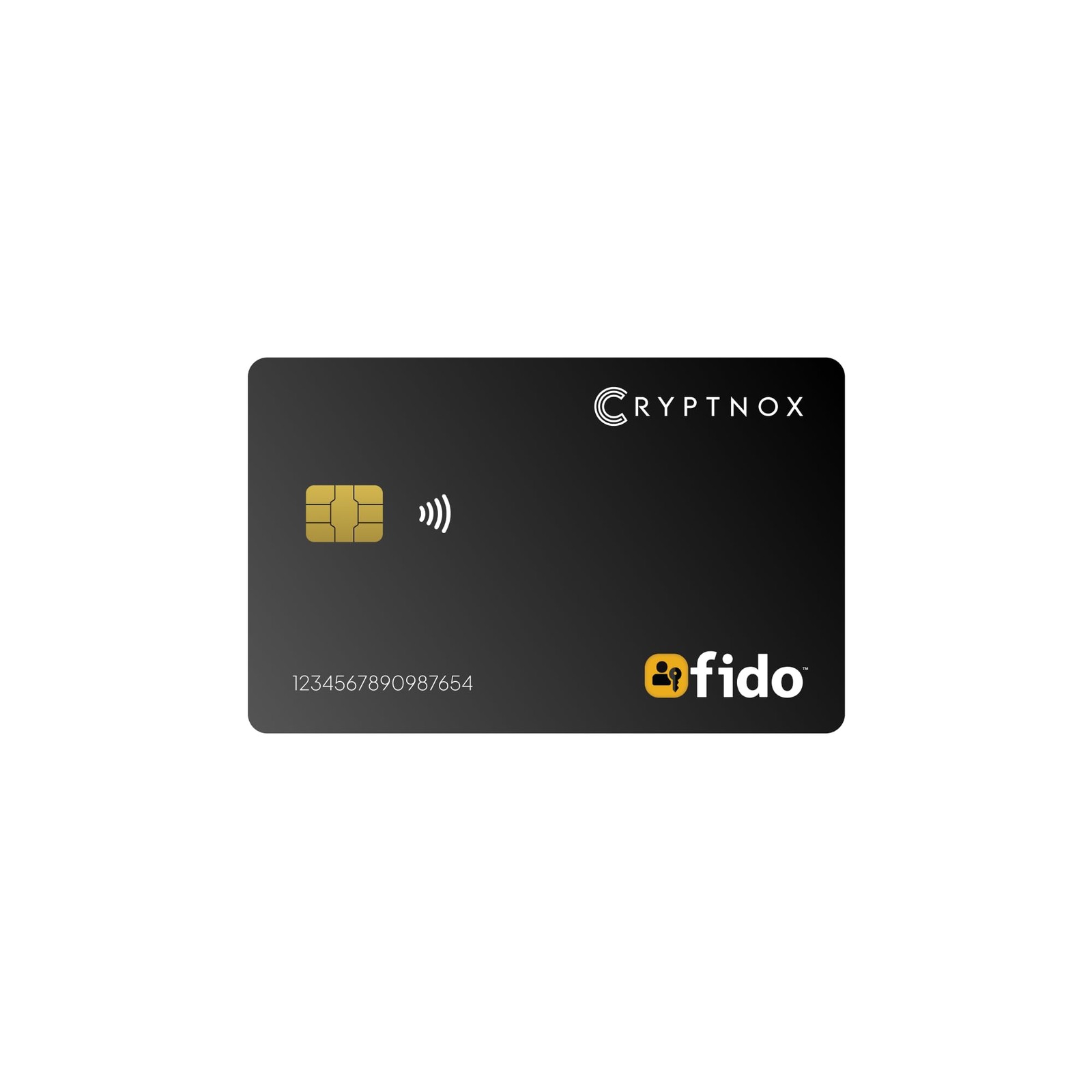 Cryptnox FIDO2 Security Key, Two Factor Authentication (2FA) NFC Black