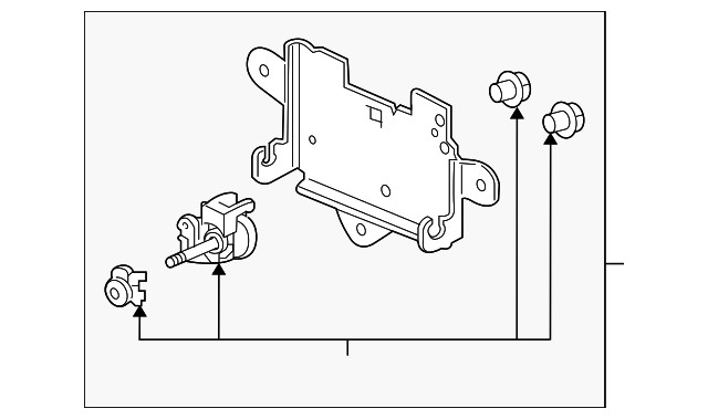 Genuine Honda Cruise Control Distance Sensor Bracket 36804-T2A-A01