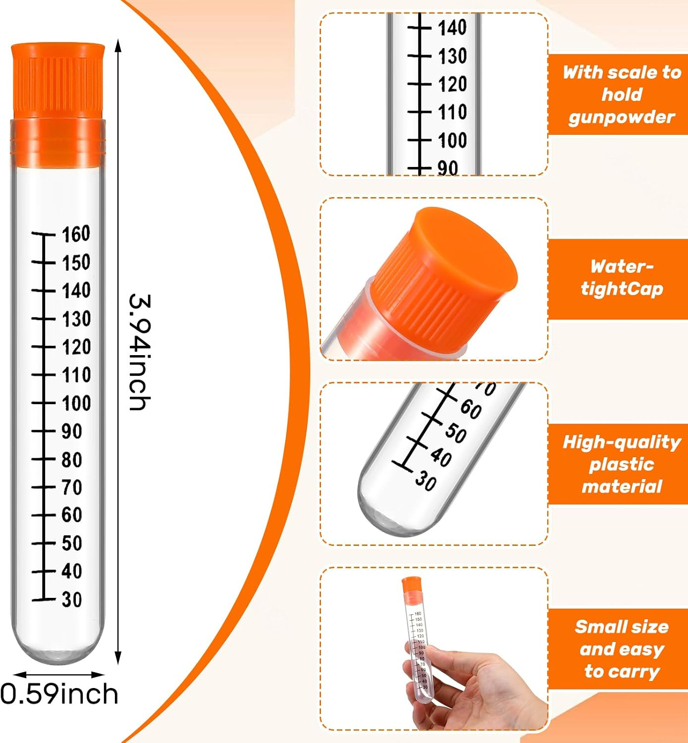 Charge Tubes Black Powder Accessories for Precision Quick Reloads