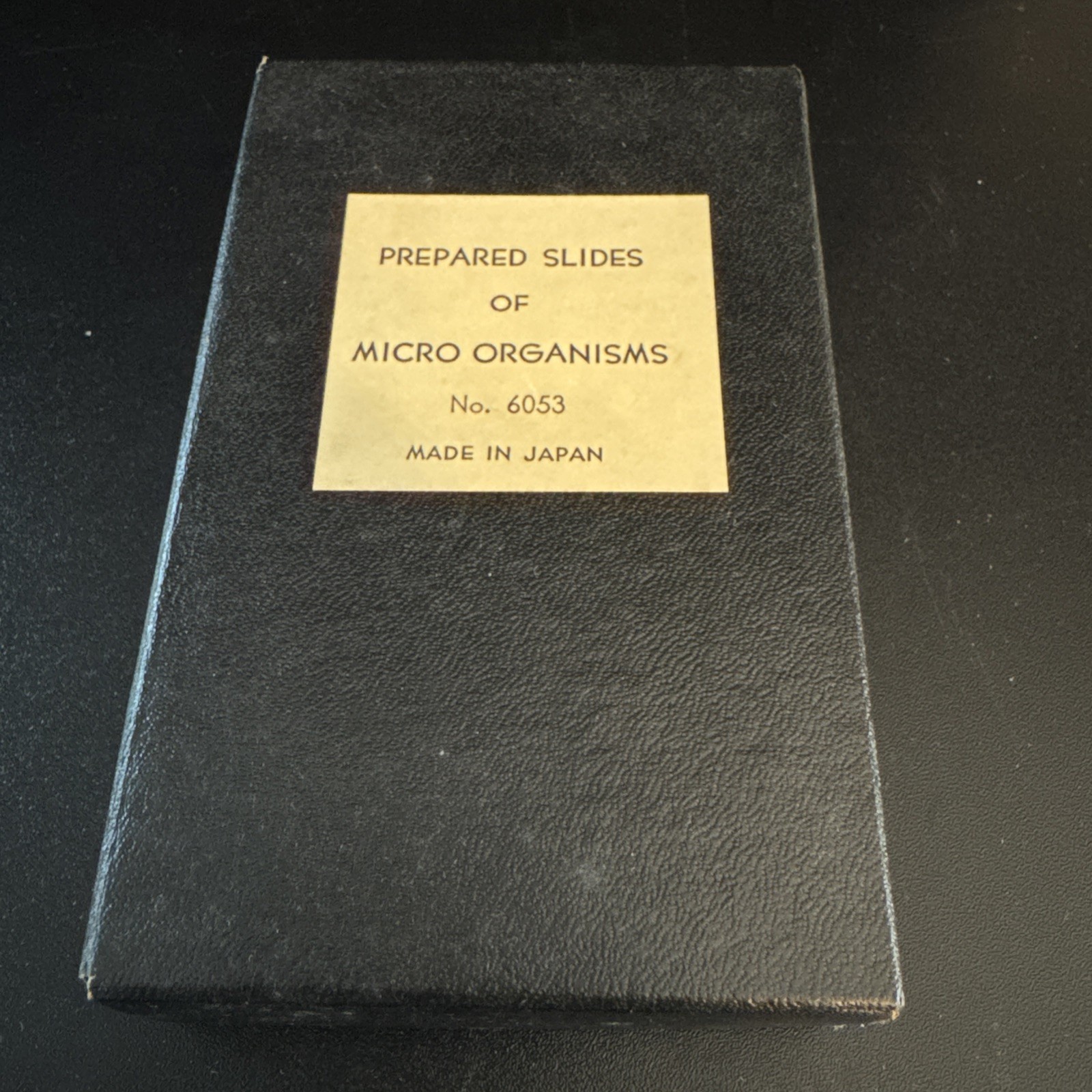 Vintage Prepared Microscope Slides of Micro Organisms No.6053 Original Box Japan