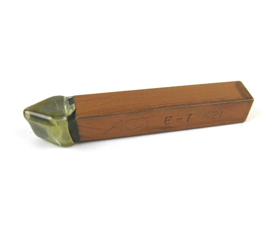 1pc ACT E-7 Grade K21 Carbide 60° Brazed Lathe Tool Bit 7/16" x 7/16" Shank