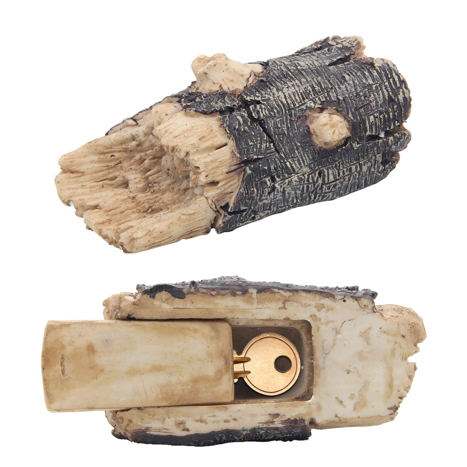 Wiwaplex Rotten Wood House Key Hider - Outdoor Decorative Spare Key Ornament ...