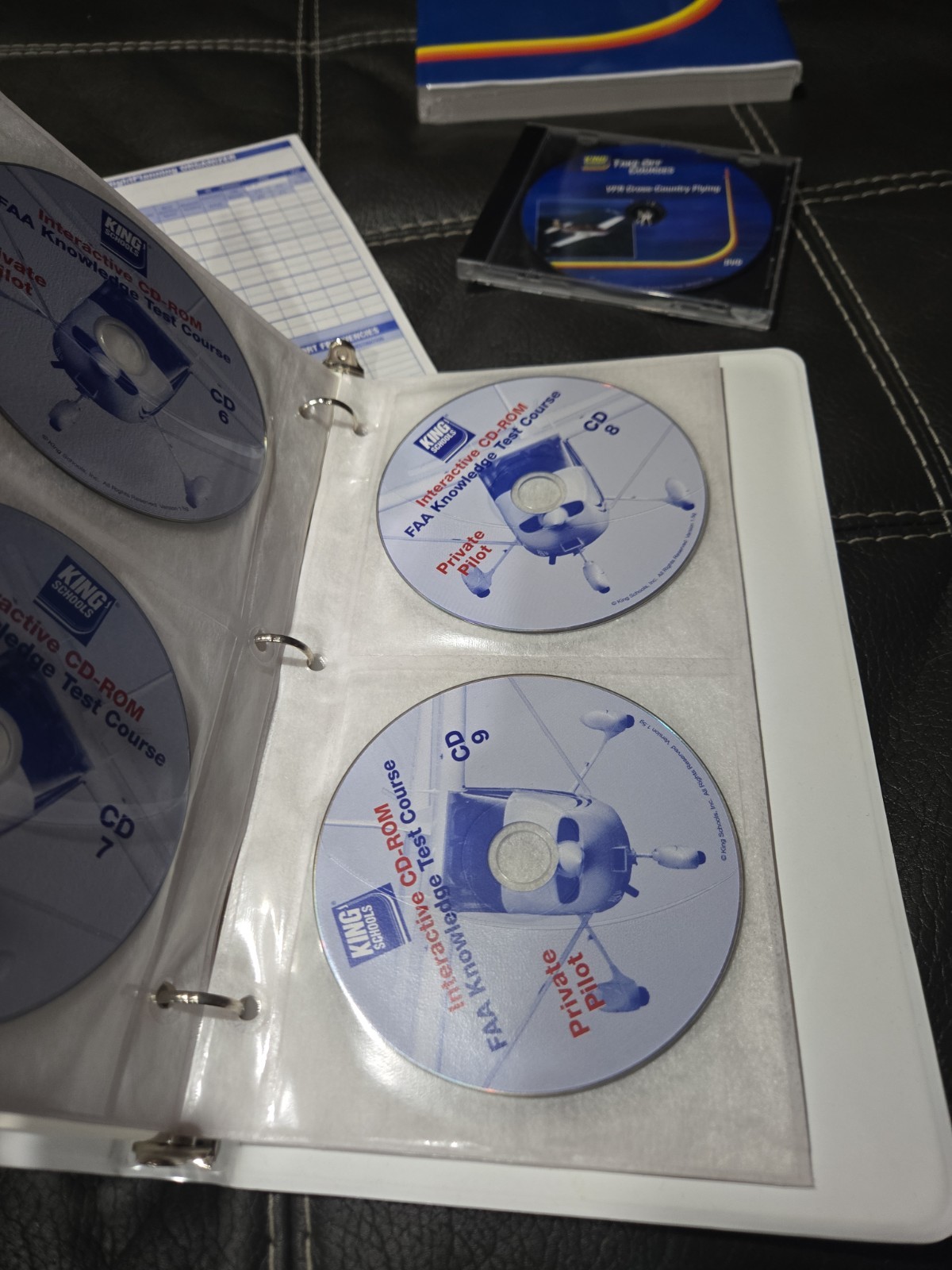 King Schools Private Pilot CD- ROM & Flight Knowledge Test Course Book + VFR CD