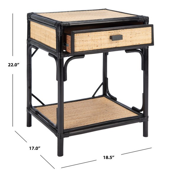 Safavieh ROYA 1 DRWR 1 SHELF NIGHTSTAND, Reduced Price 2172779531 NST4005D