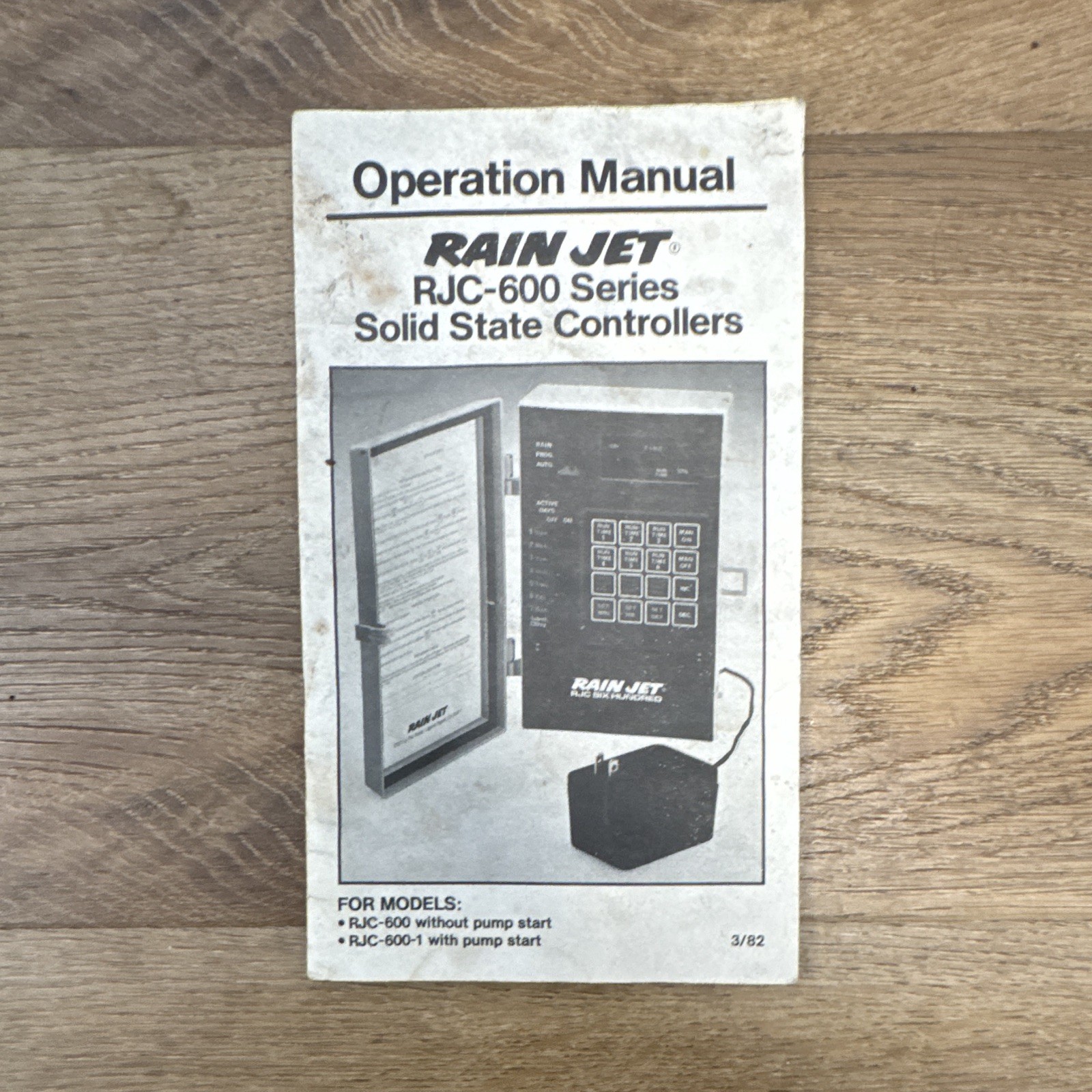 Rain Jet RJC-600 Series RJC Six Hundred Solid State Sprinkler Controller Manual