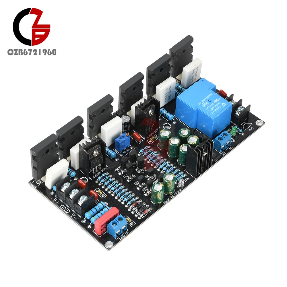 DC20-90V Upgraded 300W Mono Power Amplifier 1943+5200 HIFI Audio Amplifier Board