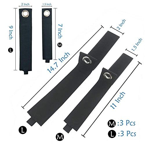 6 Pack Heavy Storage Straps Extension Cord Holder Organize Cord Hose Storage