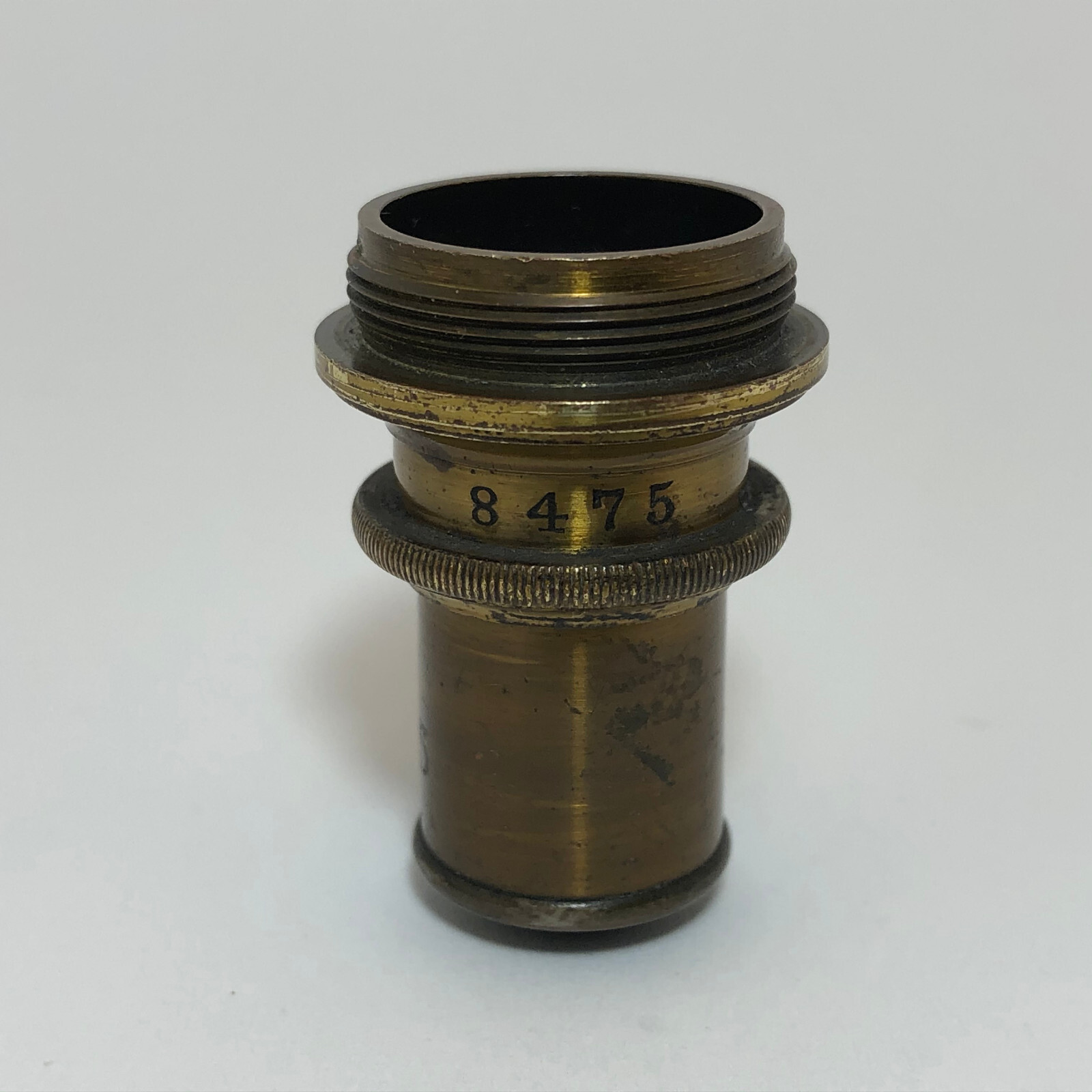 VINTAGE SPENCER BRASS OBJECTIVE LENS MICROSCOPE
