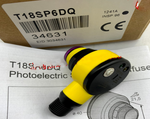 New Banner T18SP6DQ Photoelectric switch