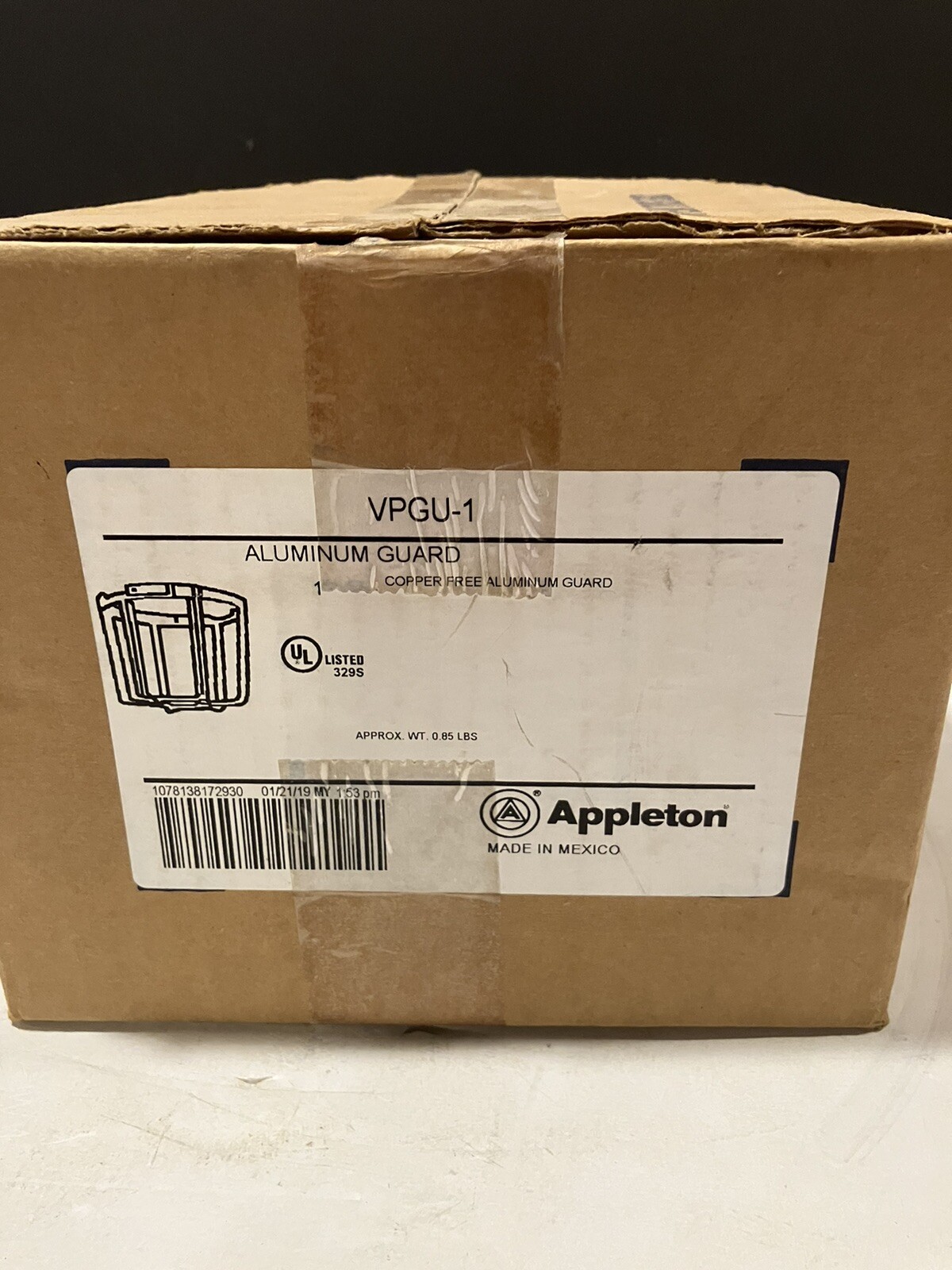 Appleton VPGU-1 Aluminum Guard Copper Free Aluminum Guard