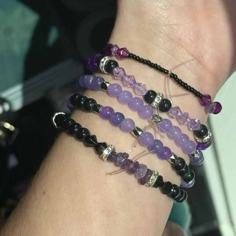 AMETHYST DREAM GEMSTONE BRACELET SET❣️