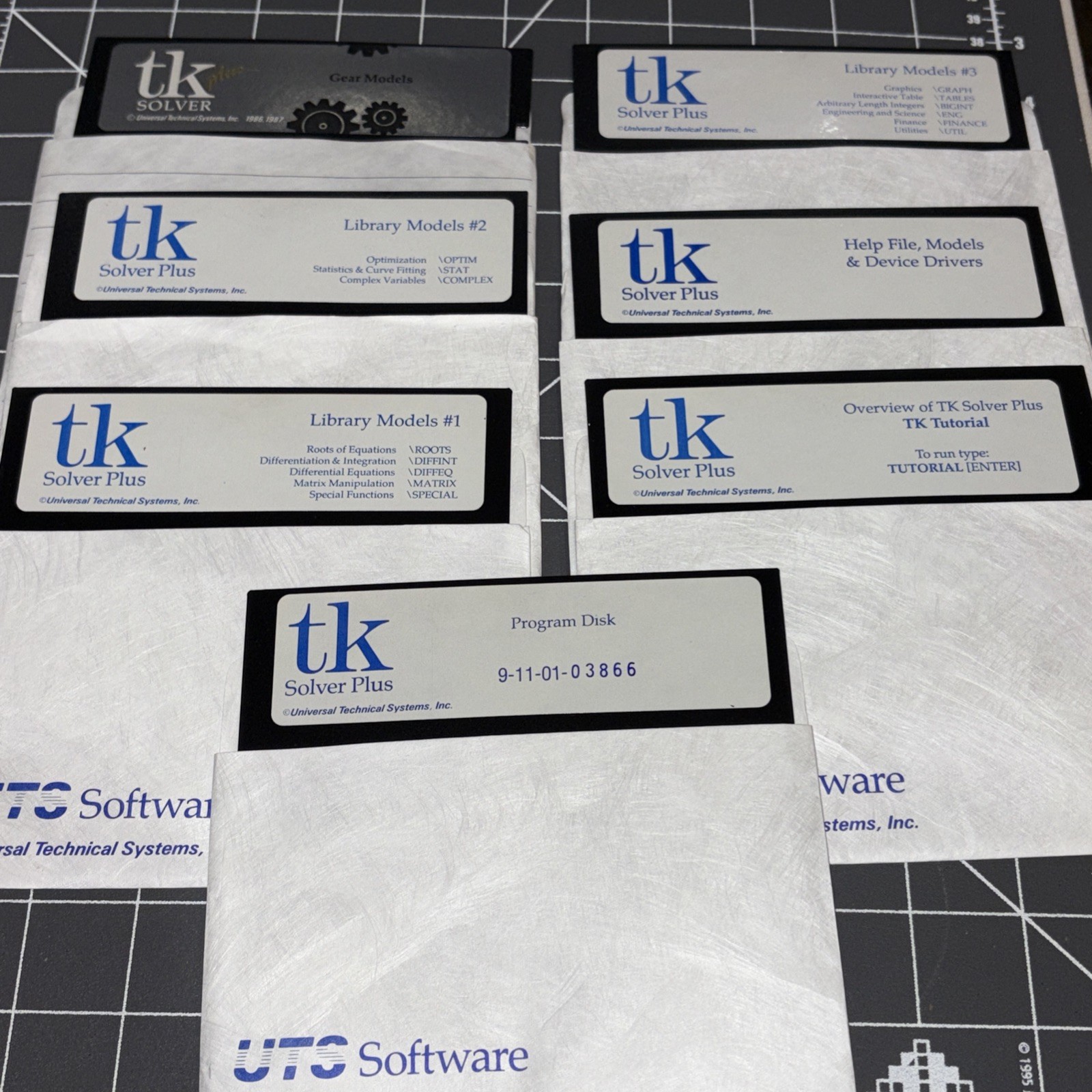 TK Solver 6 Untested UTS Software - 5.25" Floppy
