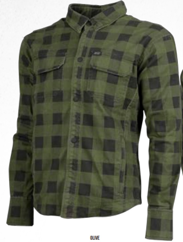 Speed and Strength True Grit Armored Motoshirt Olive/Black Large