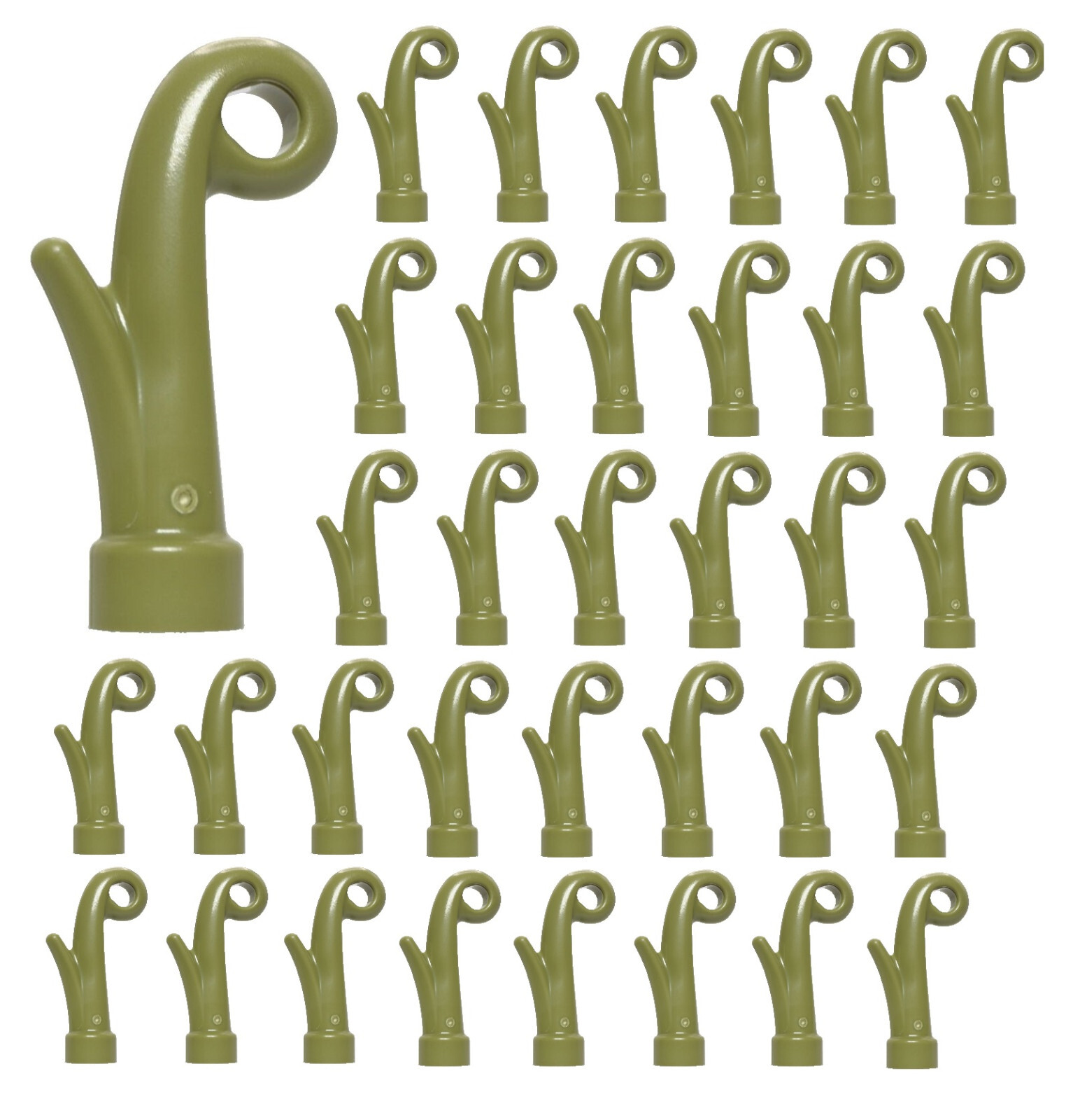 ☀️NEW LEGO 50 Olive Green Plant Grass Stem Parts Pieces