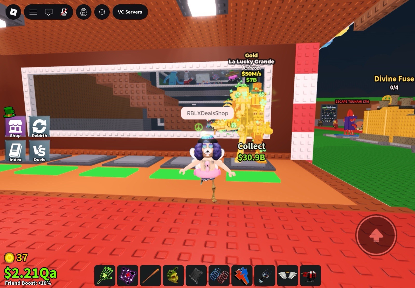 Roblox Gold La Lucky Grande Secret Game Item | Asset $50 | SAB | Roblox