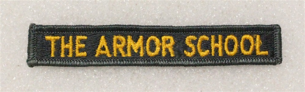 Army Patch 4898 - The Armor School tab - AG with merrowed edge