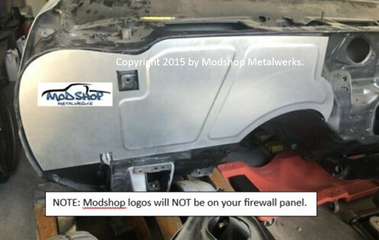 1970-1981 Chevy Camaro / Firebird Firewall Filler Panel Custom Bead Roll 1