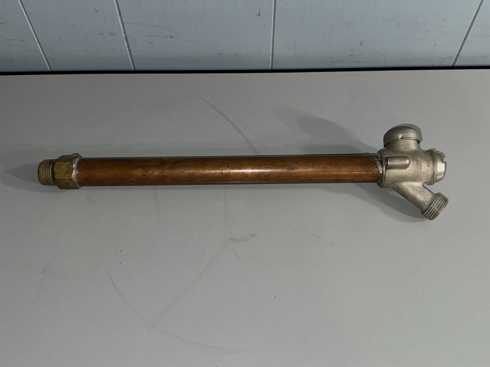 Jay R Smith Wall hydrant Box 75128-80-5 with Brass Spout