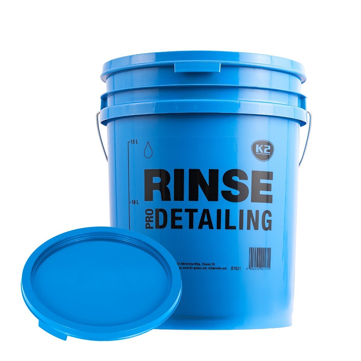 20L Bucket Sturdy Car Wash Valeting Detailing Cleaning K2 Rinse