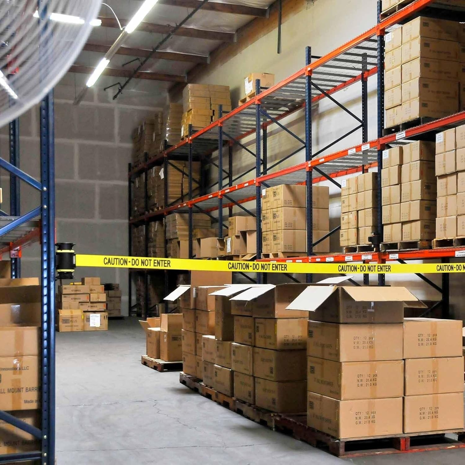 15ft Magnetic Retractable Belt Barrier Wall Mount Caution Do Not Enter