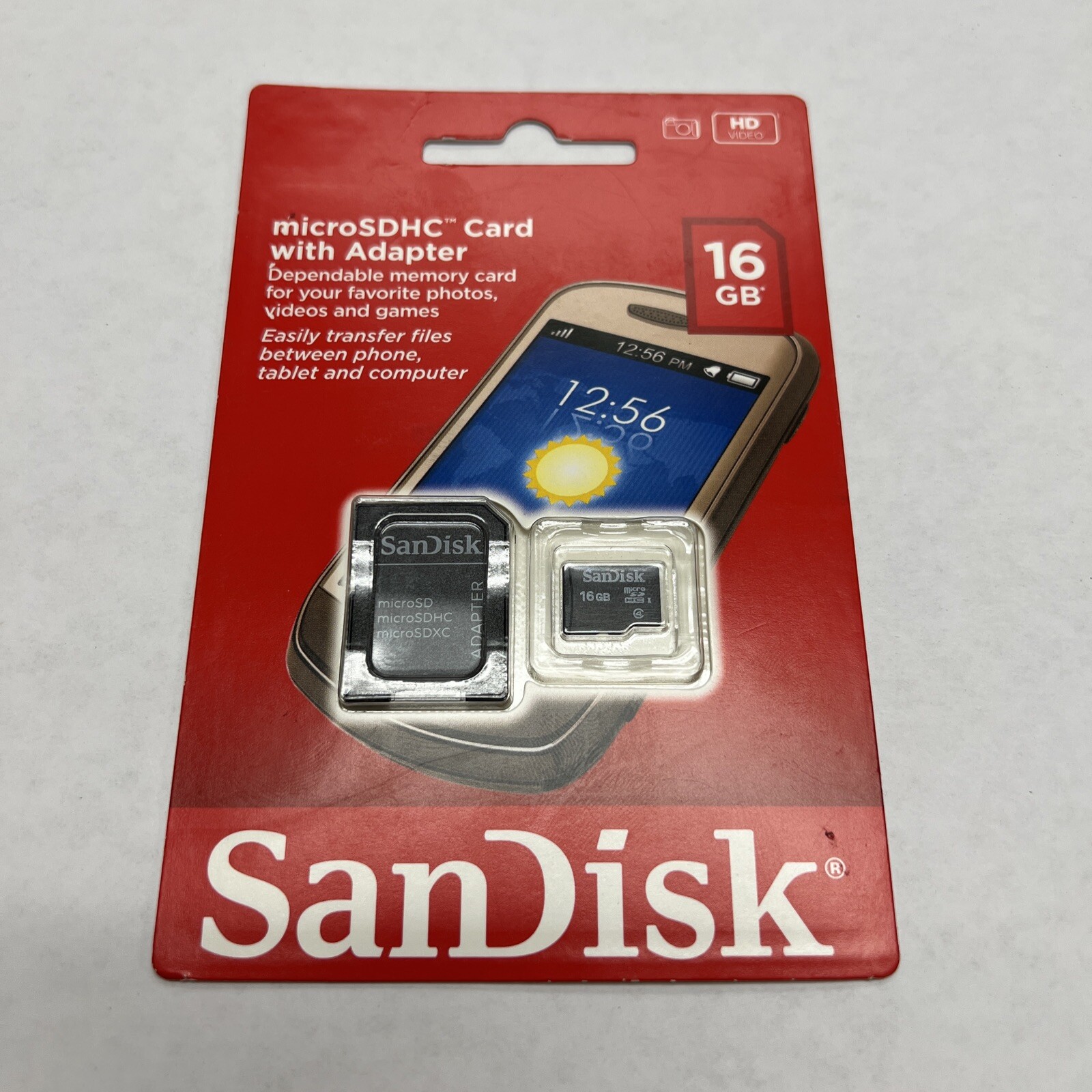 SanDisk 16 GB MicroSDHC CARD Easily Transfer Files or Storage
