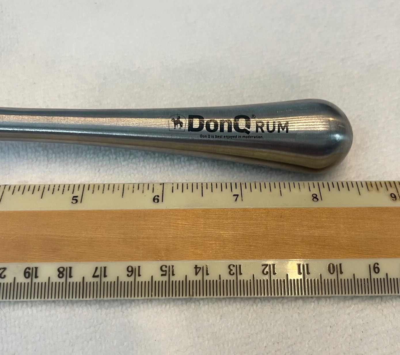 Don Q Rum Muddler - silver/black - NEW unused