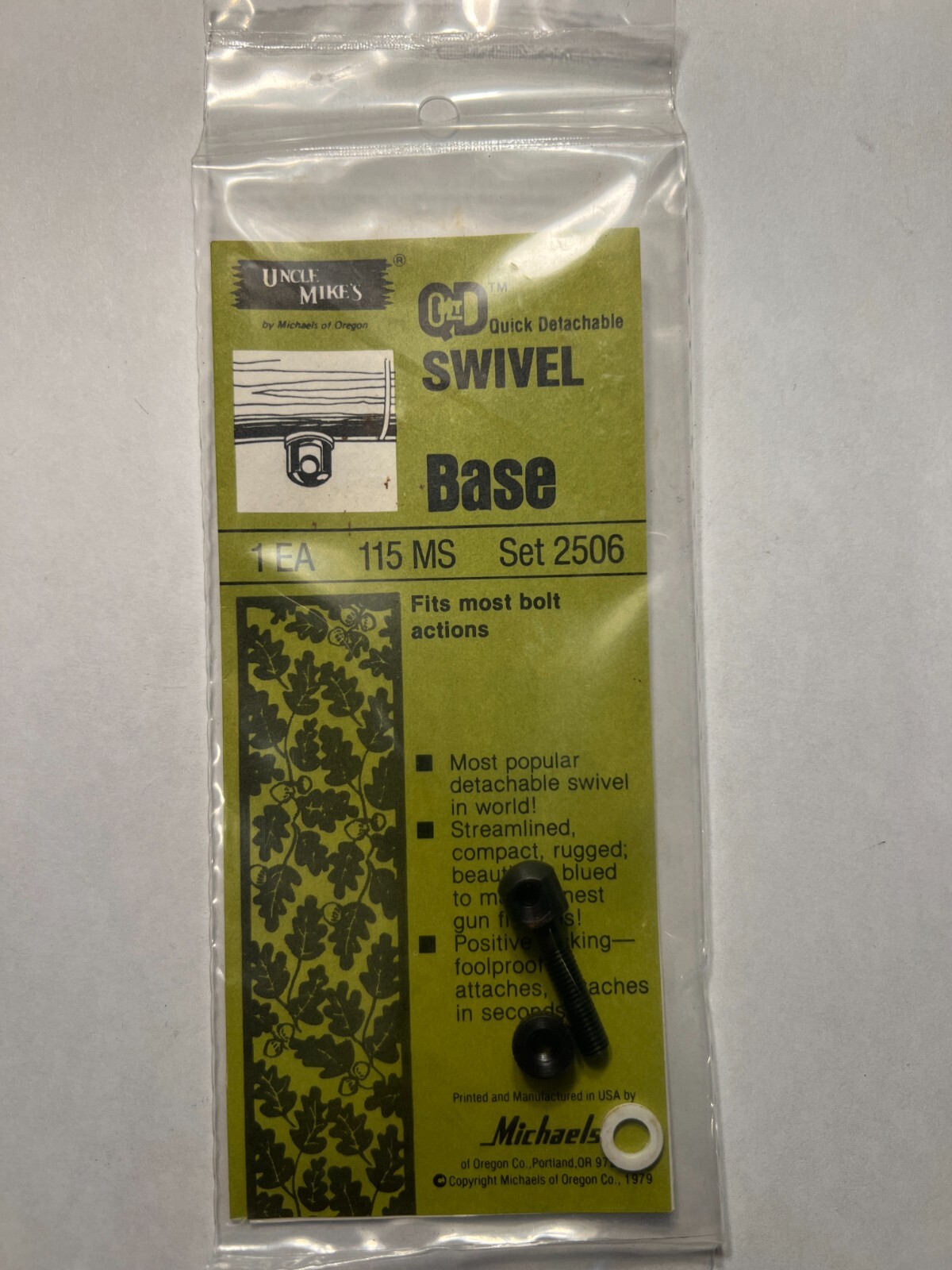 NOS Uncle Mike’s QD Quick Detachable Swivel Base Kit 2506-0 115MS 1 Pack