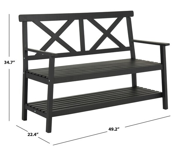 Safavieh  49.21- Inch W Outdoor Bench, Reduced Price 2172705139 PAT6744A