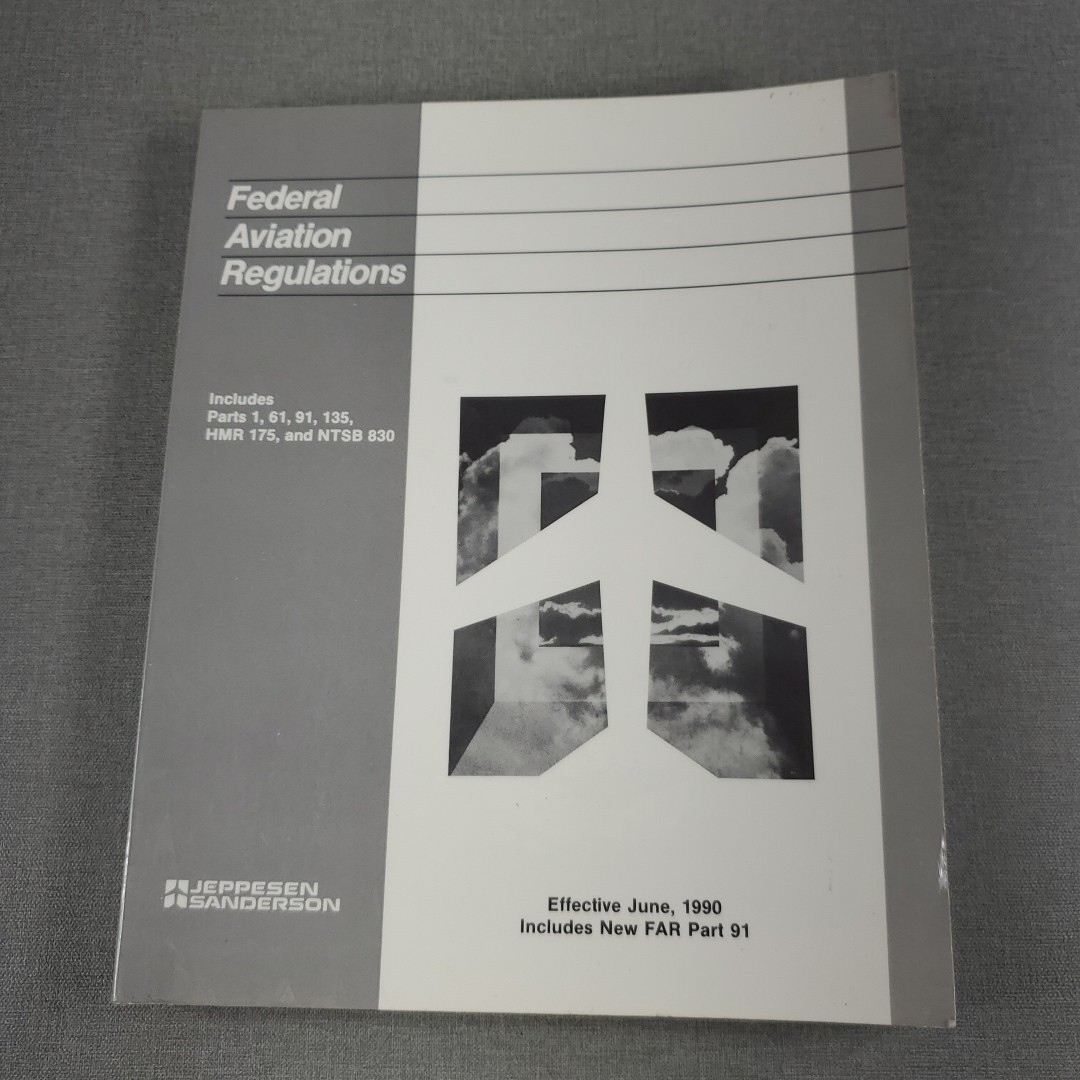 Federal Aviation Regulations Jeppesen 1990 Trade Paperback Book