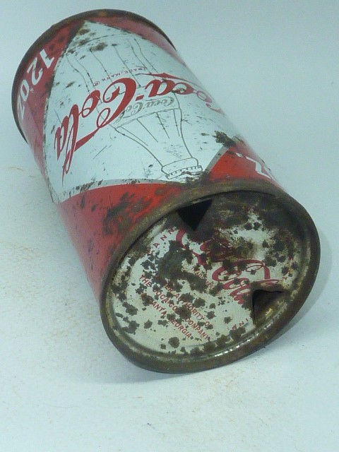Empty Top Opened 12oz Coca Cola Flat Top