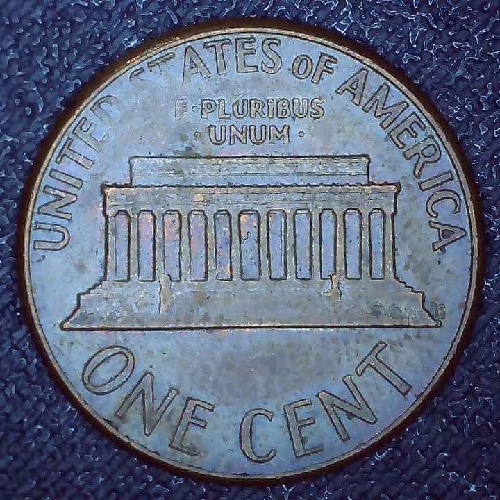 1974 D Lincoln Penny toned