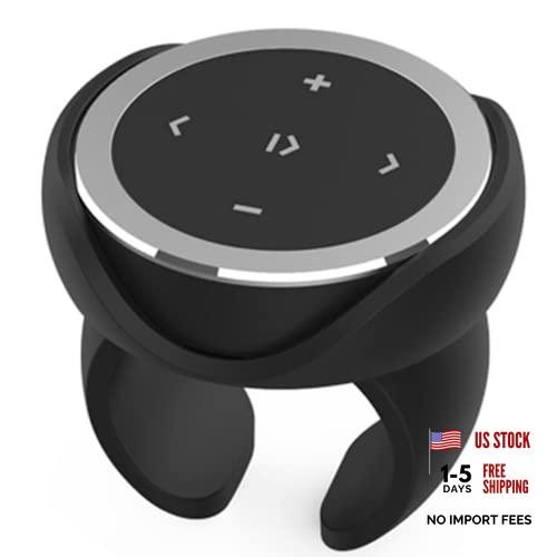 Wireless Bluetooth Media Control Button with Selfie Functionality by Silver