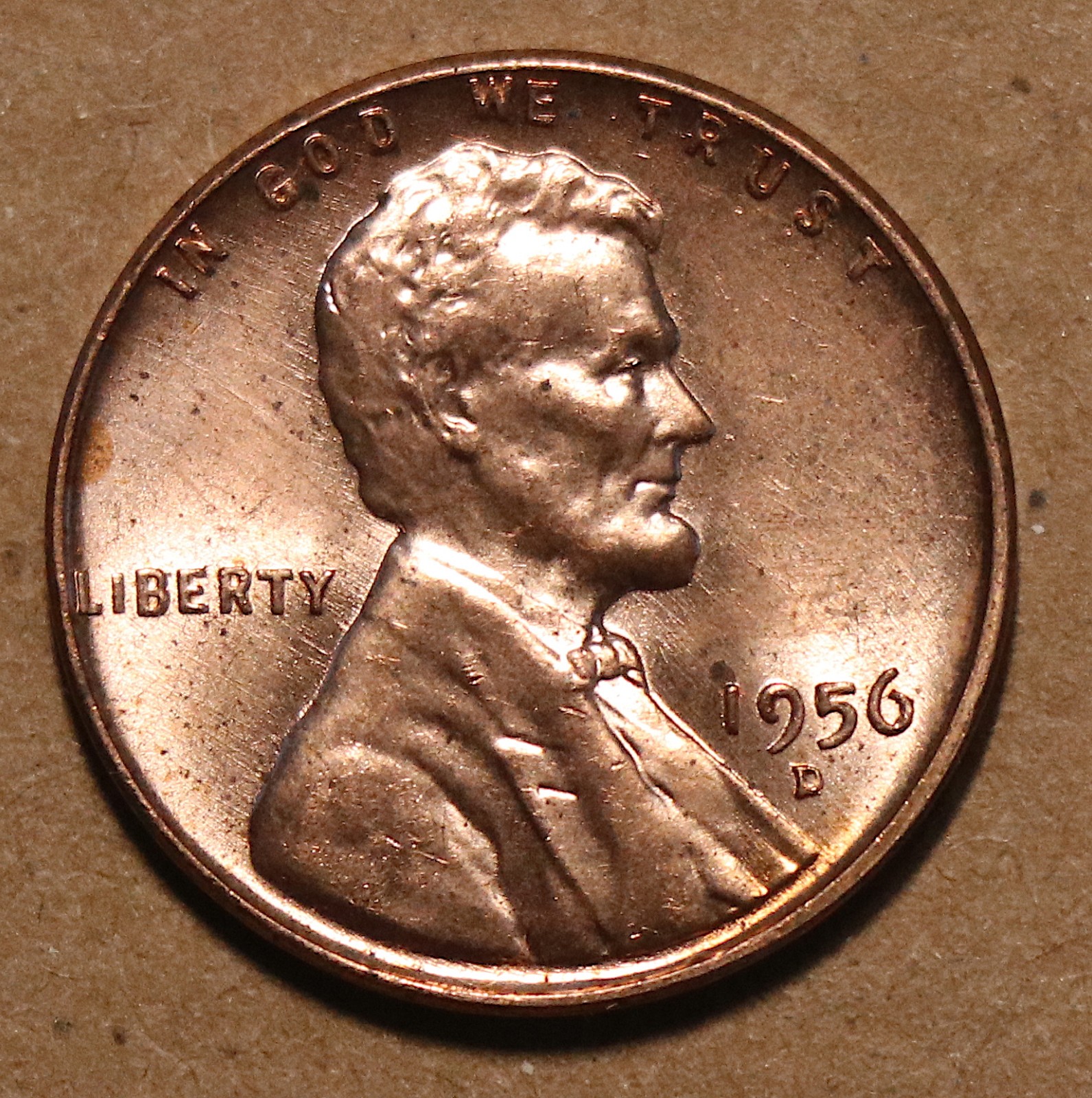 1956 D Lincoln Wheat Cent BU