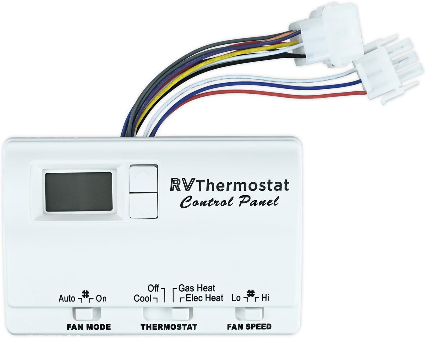 Upgraded Two-Stage Digital Thermostat for Coleman-Mach, Wall-Mounted, White