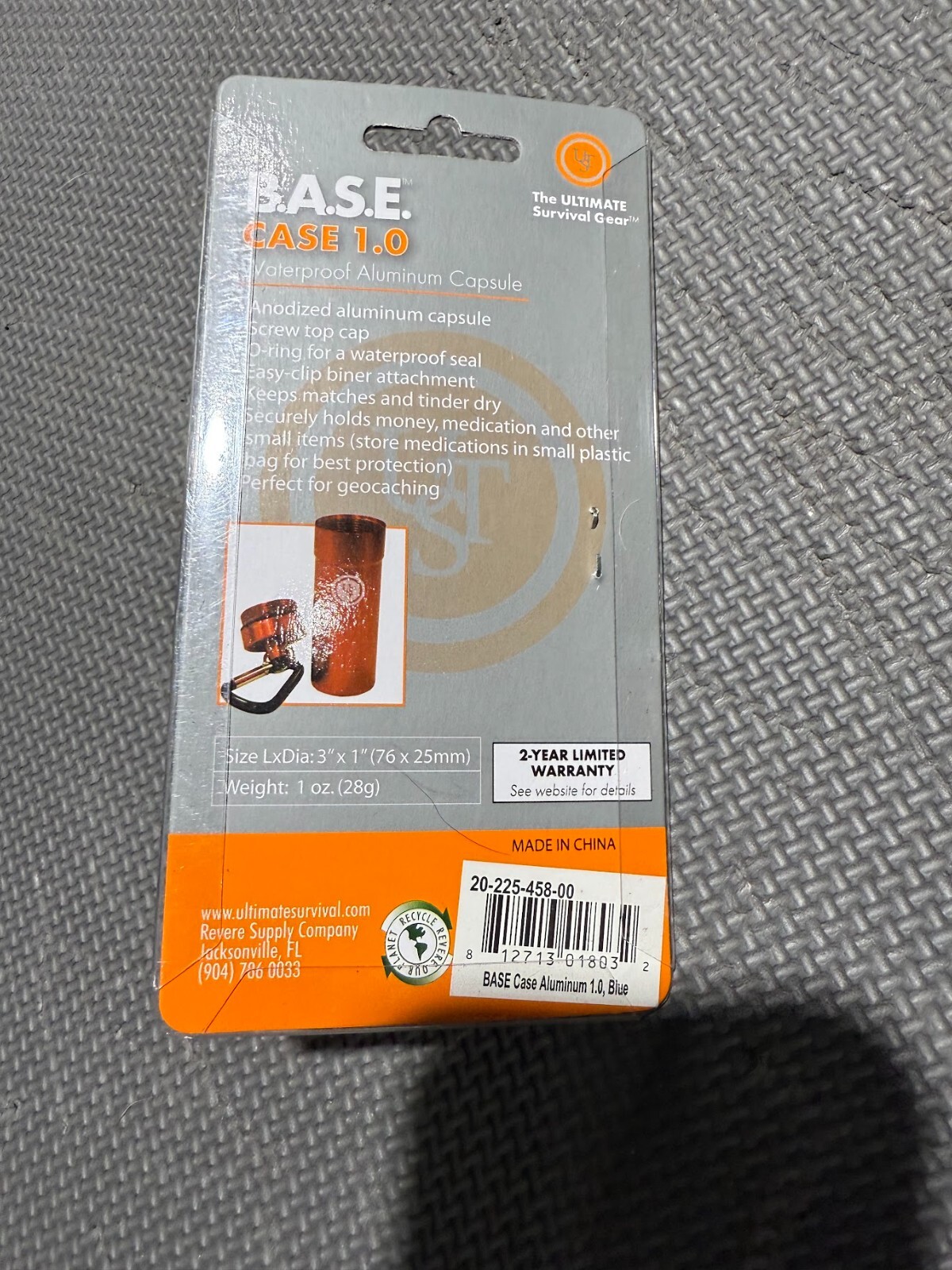 UST B.A.S.E. Case 1.0 Waterproof Aluminum Capsule