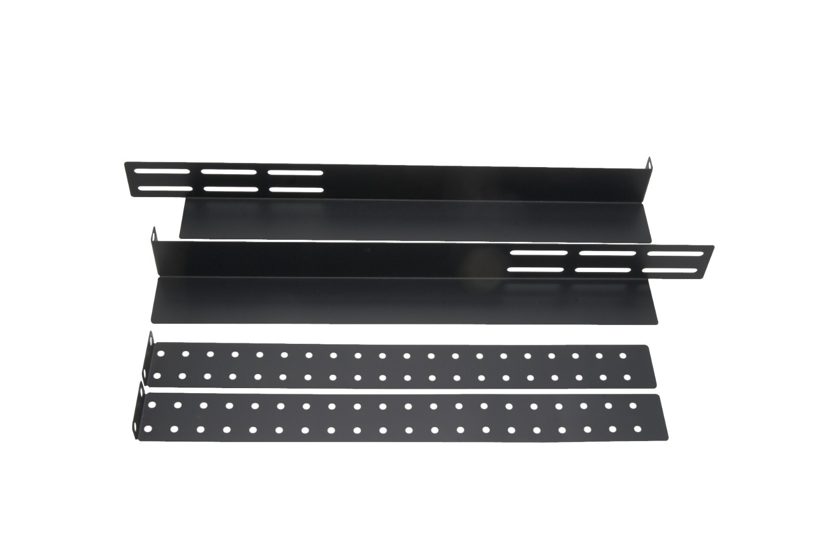 1U Audio Network 4-Post Rack Mount Server Shelf Rails Heavy Duty 1 Space Storage