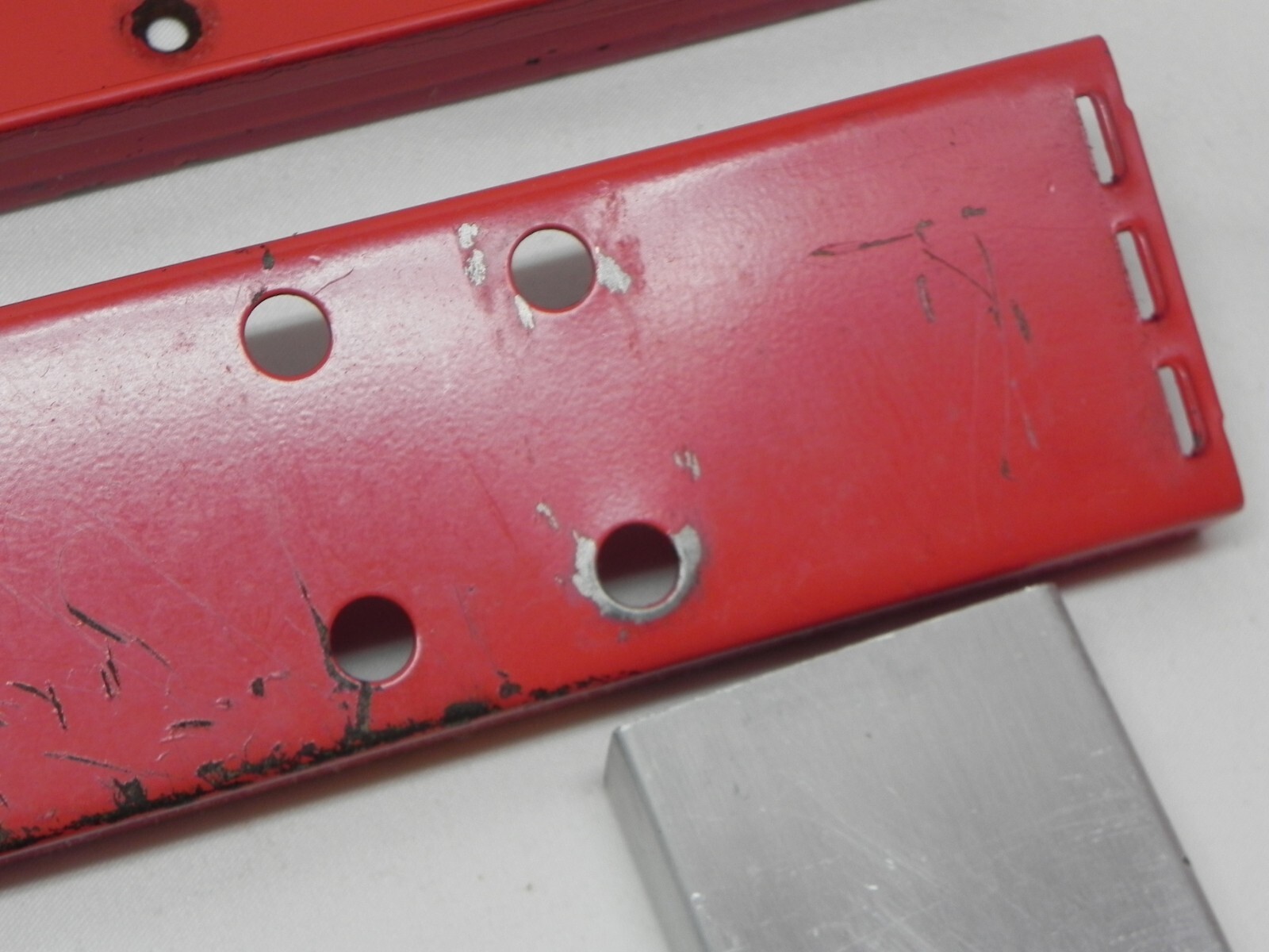 Snap-on Vintage KR-402A Tool Box Handle Roll Cab Handle Red Original End Caps