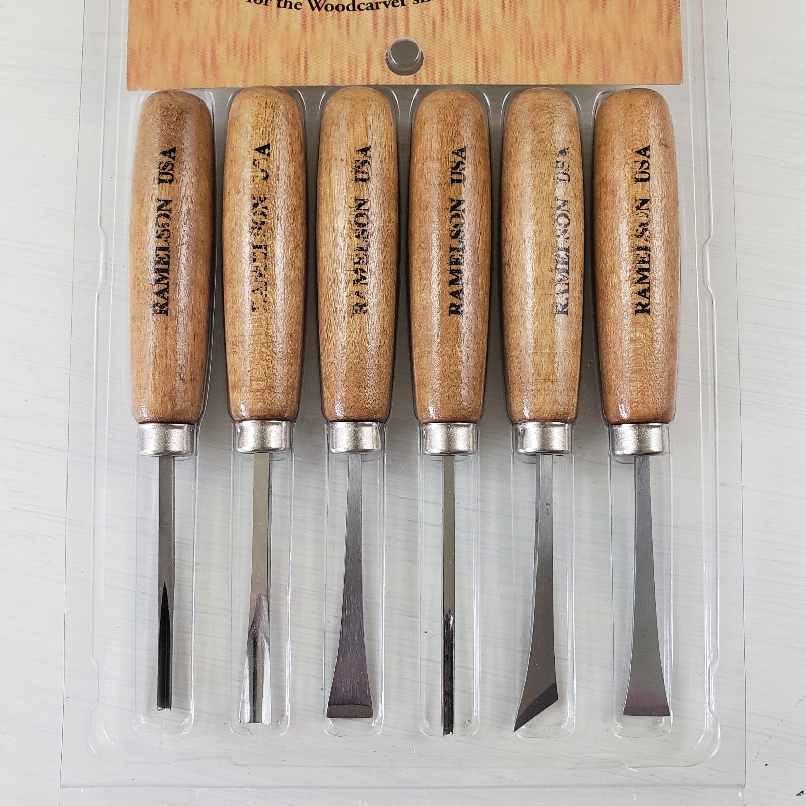 UJ Ramelson 116 Woodcarving Tool Set Chisel Gouge Tools 6-Pc Woodworking