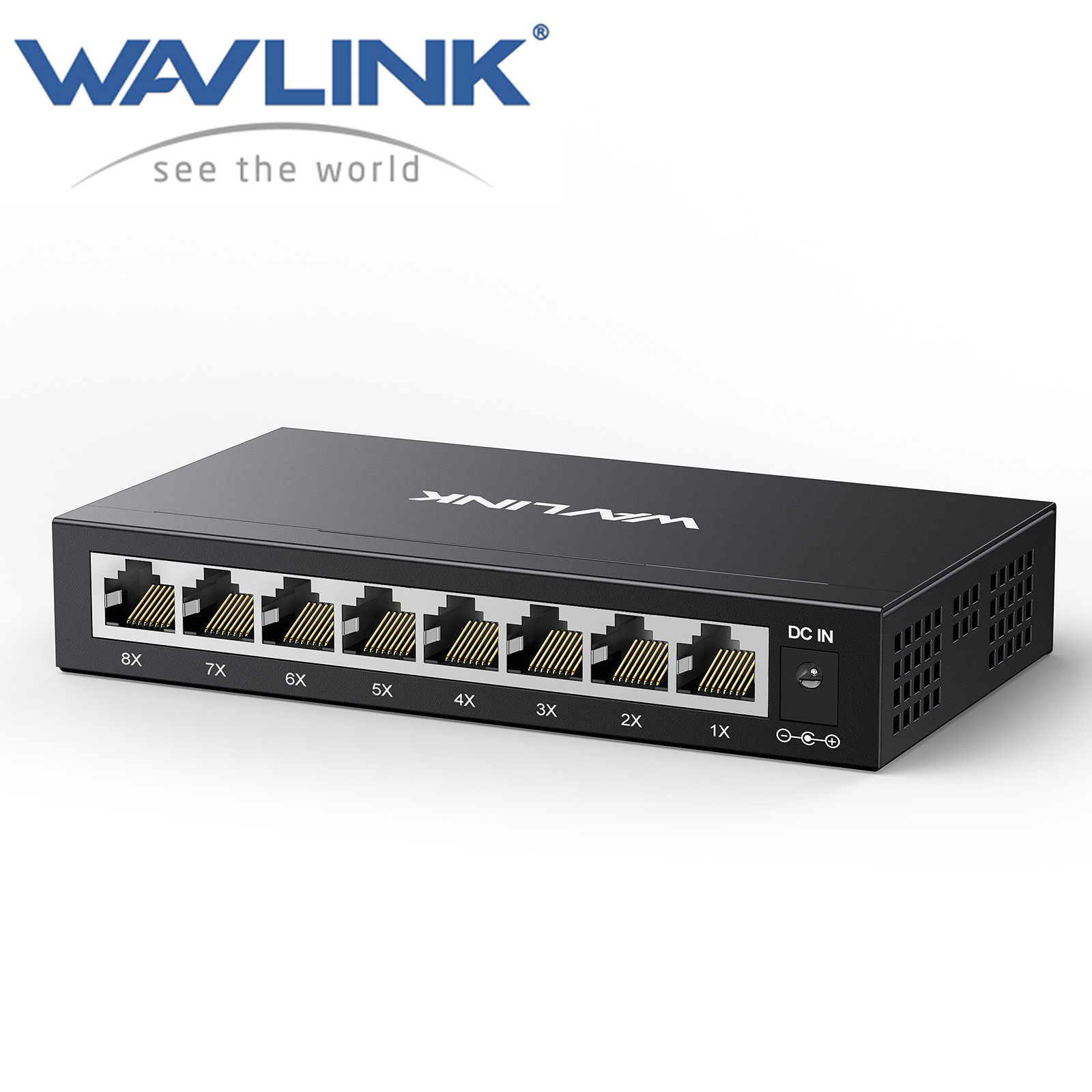 WAVLINK 8 Port Gigabit Unmanagement Ethernet Switch, Desktop Ethernet Splitter